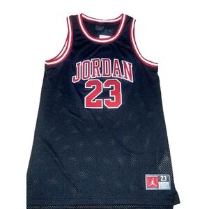 Nike Air Jordan 23 Bulls Jersey Youth L Black Red